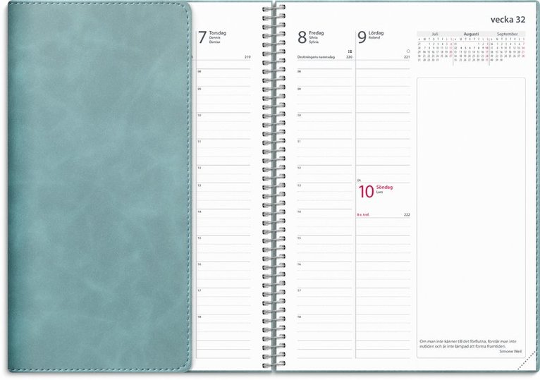 Kalender 2025 Business Twist blå, Övrigt