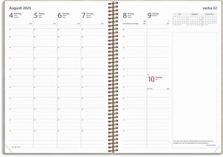 Kalender 2025 Business Twist beige, Övrigt