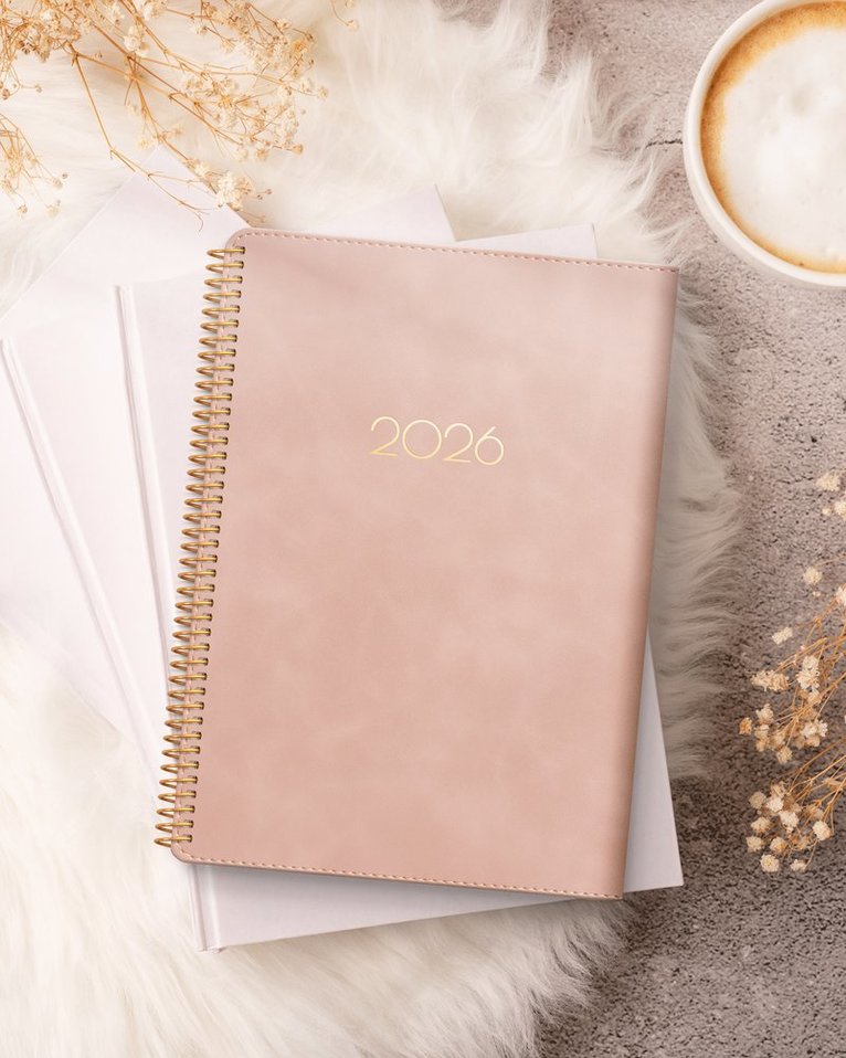 Kalender 2026 Business Twist rosa, Övrigt
