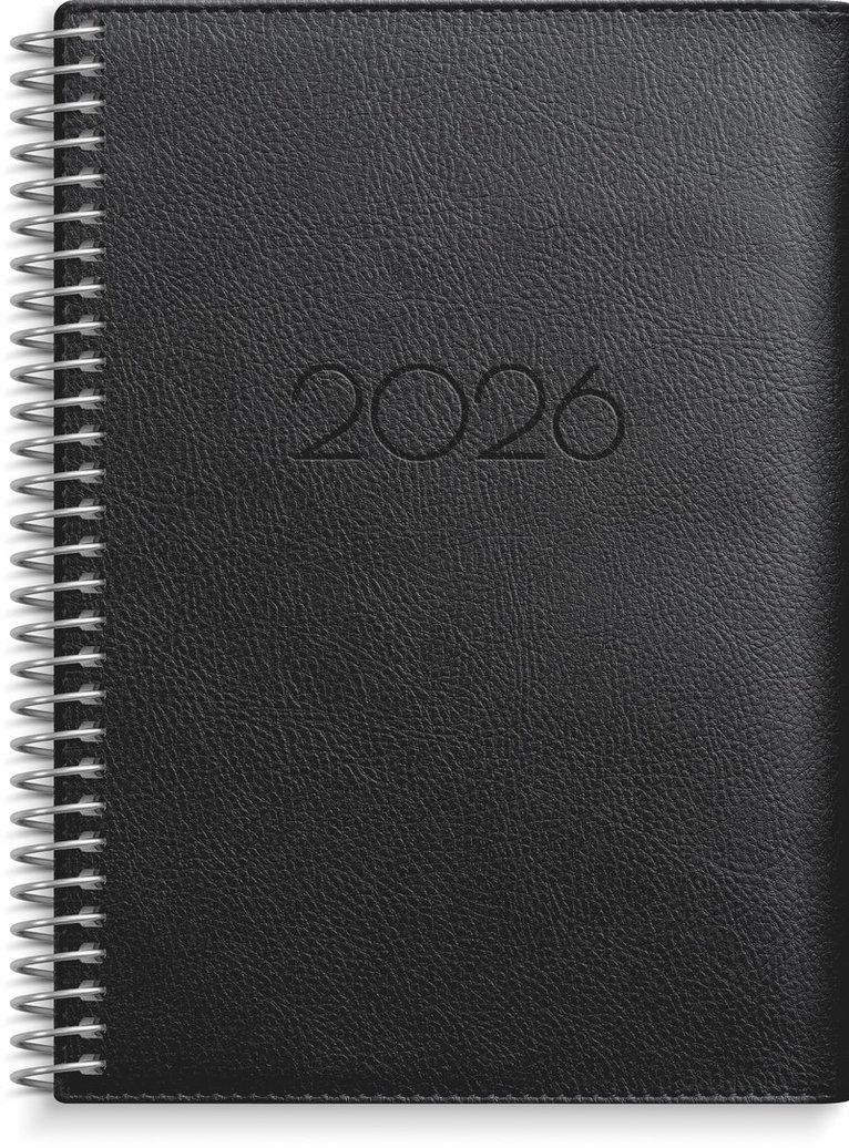 Kalender 2026 Senator A6 Twist svart, Övrigt