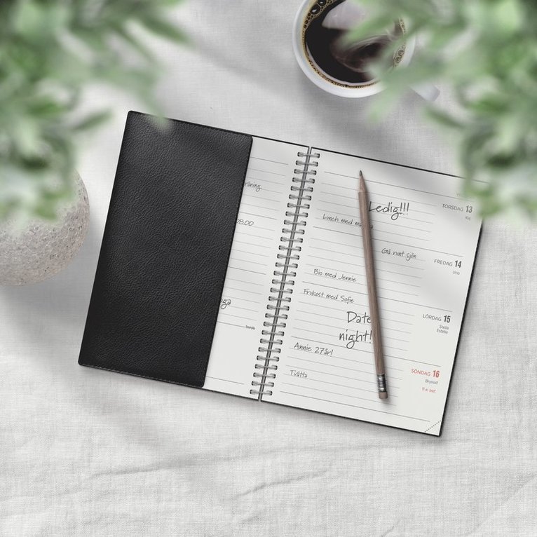 Kalender 2026 Senator A6 Twist svart, Övrigt