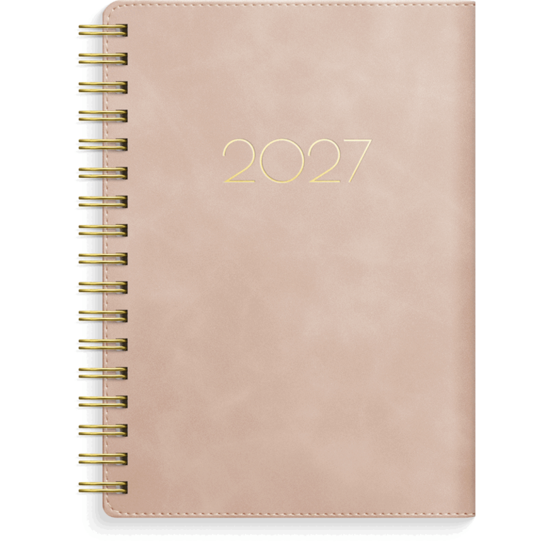 Kalender 2027 Senator A6 Twist rosa, Övrigt