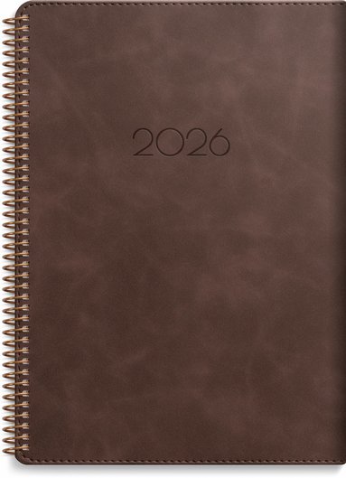 Kalender 2026 Business Twist brun 1