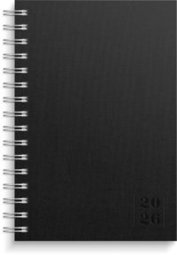 Kalender 2026 Dagbok Textile svart