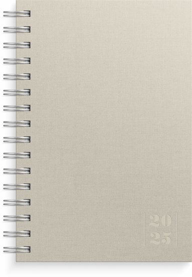 Kalender 2025 Dagbok Textile beige 1