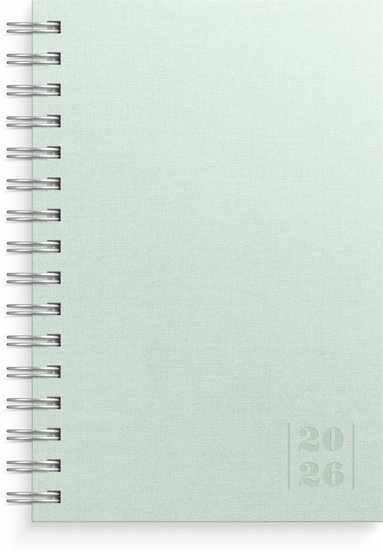 Kalender 2026 Dagbok Textile grön 1
