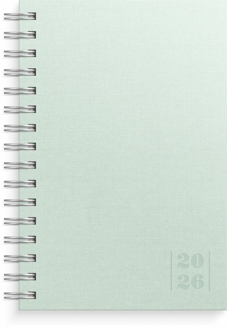 Kalender 2026 Dagbok Textile grön, Övrigt