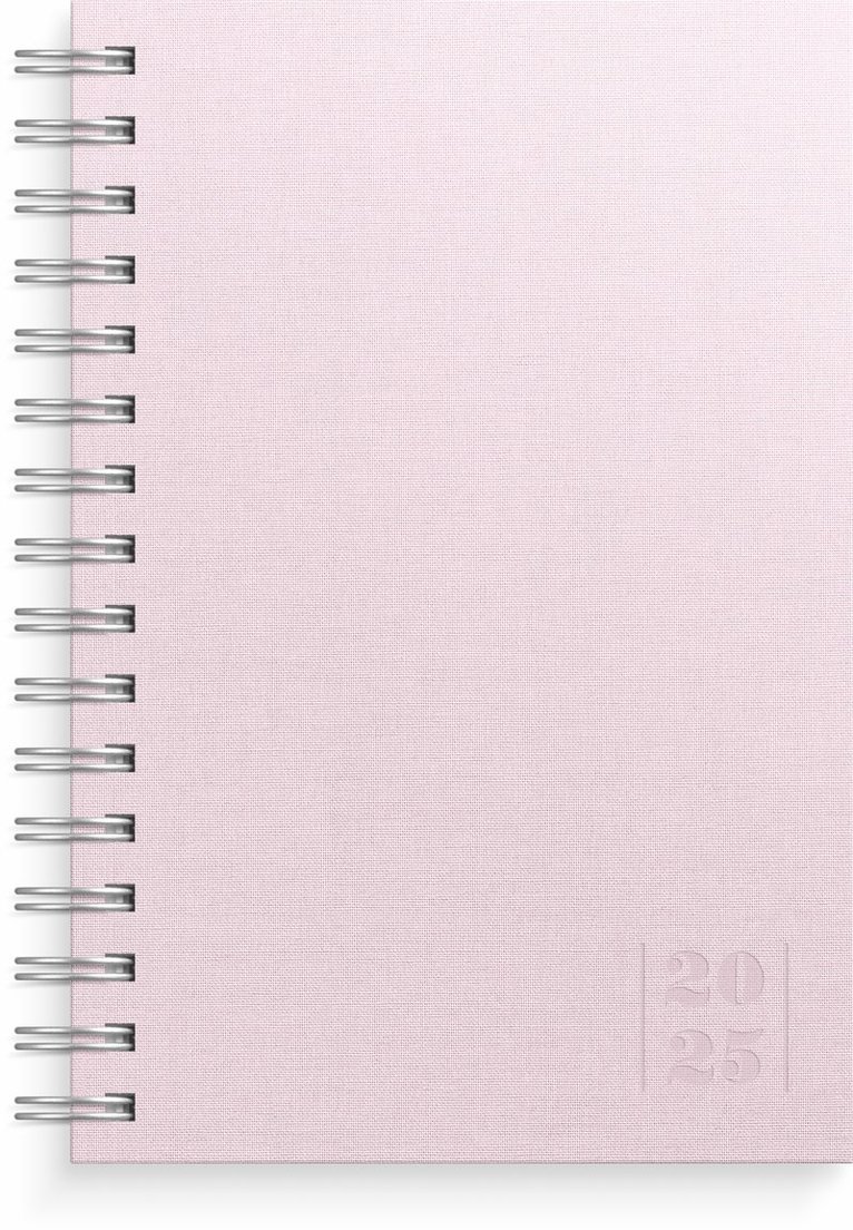 Kalender 2025 Dagbok Textile rosa 1