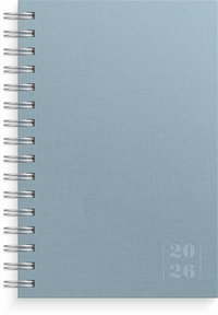 Kalender 2026 Dagbok Textile blå