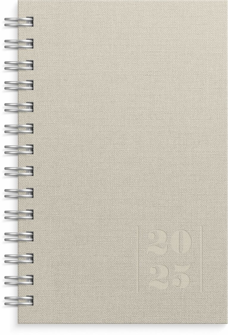 Kalender 2025 Leader Textile beige, Övrigt
