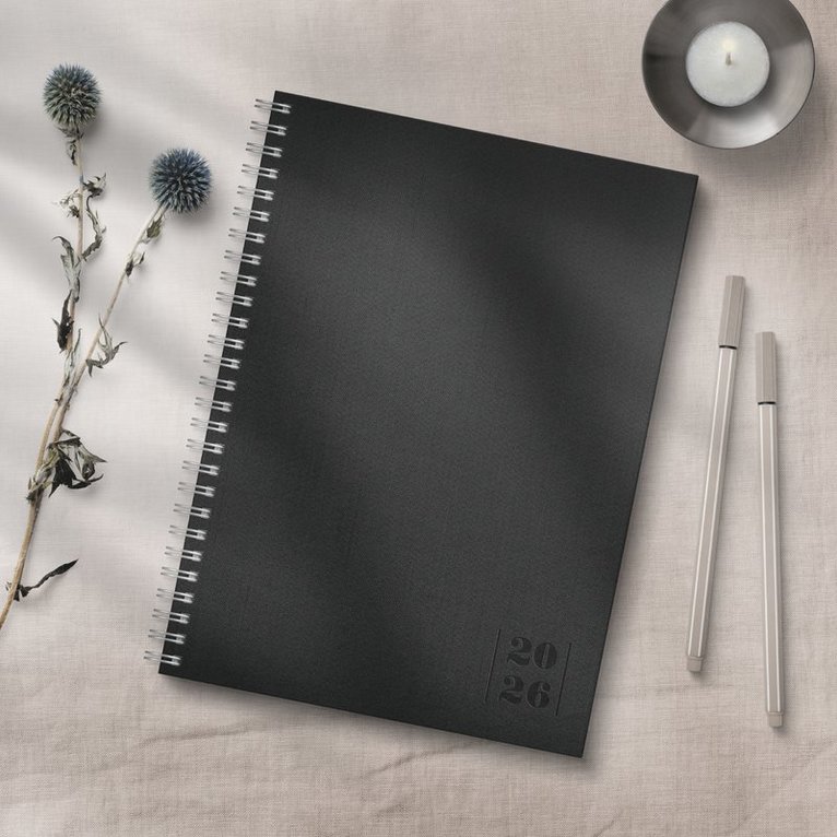 Kalender 2026 Business Textile svart, Övrigt