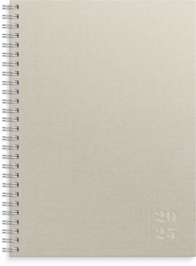 Kalender 2025 Business Textile beige 1