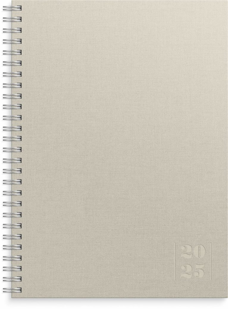 Kalender 2025 Business Textile beige 1