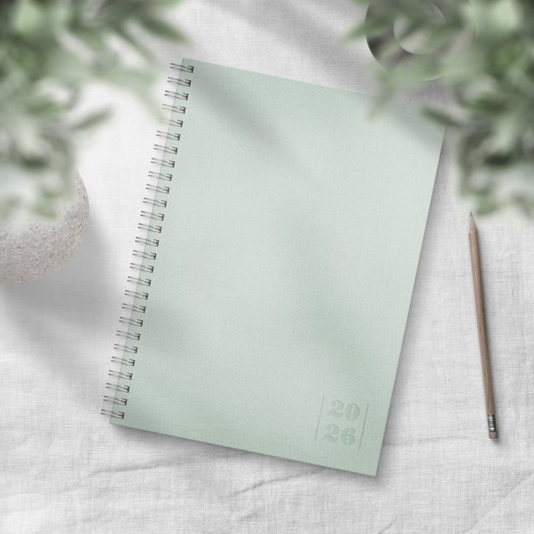 Kalender 2026 Business Textile grön, Övrigt