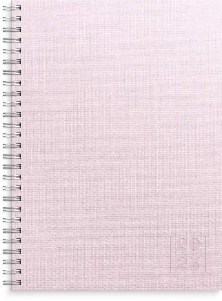 Kalender 2025 Business Textile rosa 1