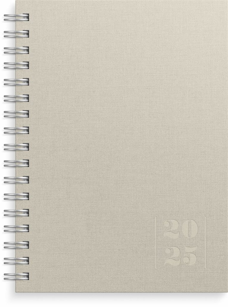 Kalender 2025 Weekly A6 Textile beige 1