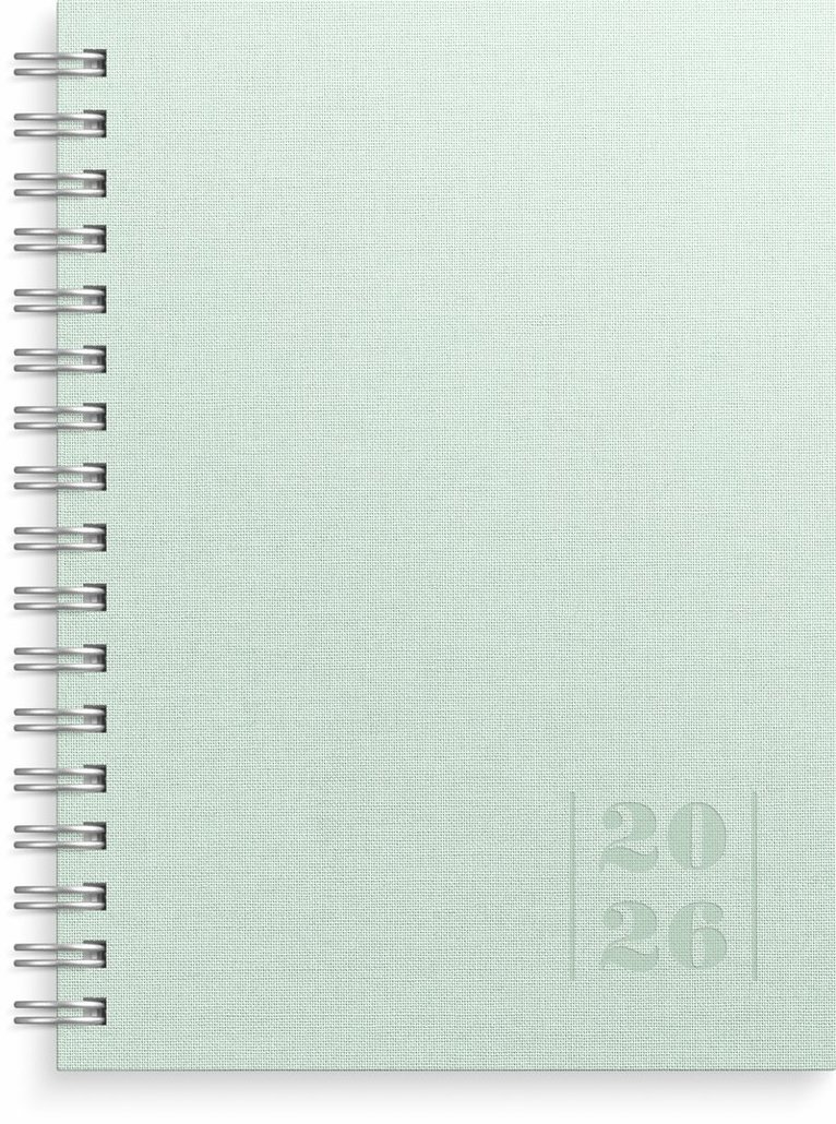 Kalender 2026 Weekly A6 Textile grön, Övrigt