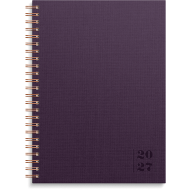 Kalender 2027 Senator A5 Textile plommon, Övrigt