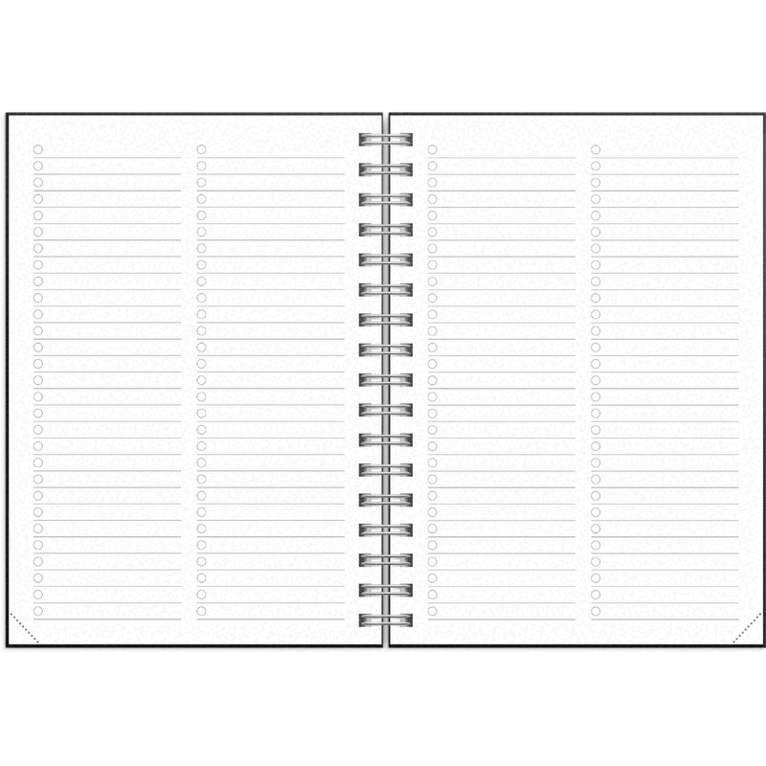 Kalender 2027 Senator A6 Textile svart, Övrigt