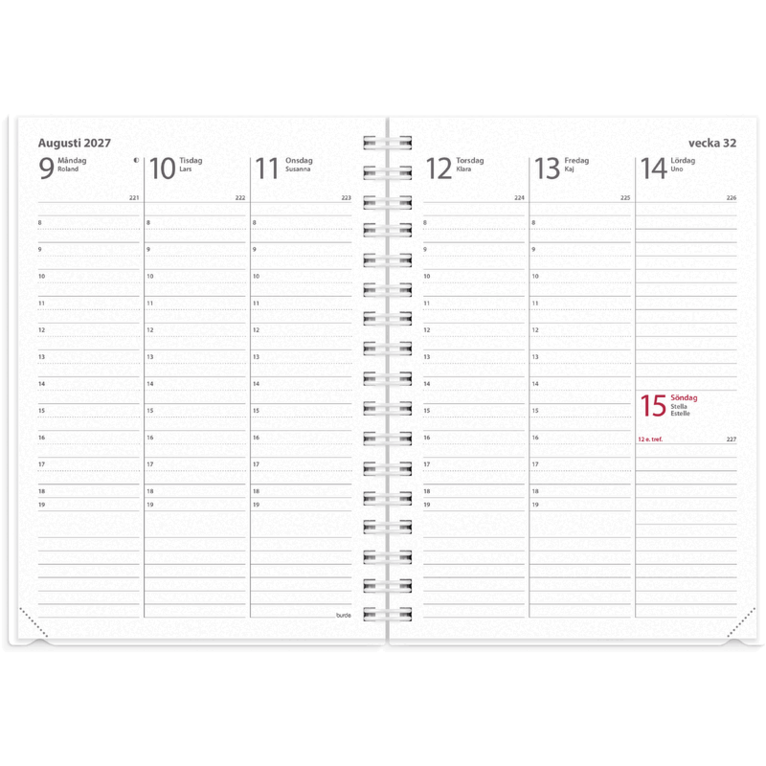 Kalender 2027 Weekly A6 4i1, Övrigt