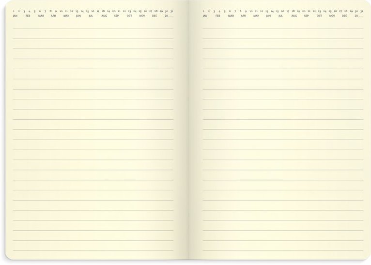 Kalender 2025 Stor Veckokalender Forma Deluxe brun, Övrigt