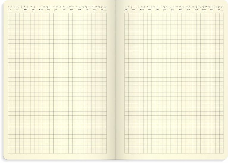 Kalender 2025 Stor Veckokalender Forma Deluxe brun, Övrigt