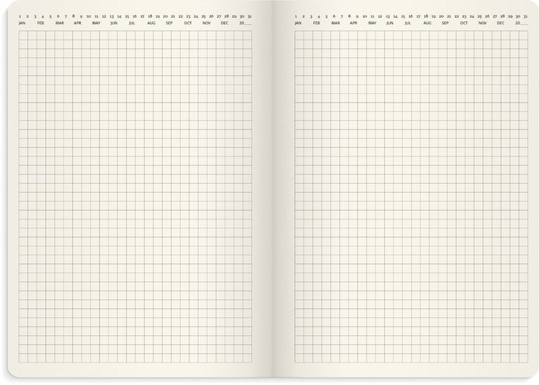 Kalender 2026 Stor Veckokalender Forma Deluxe brun, Övrigt