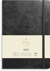 Kalender 2025 Stor Veckokalender Forma Deluxe svart