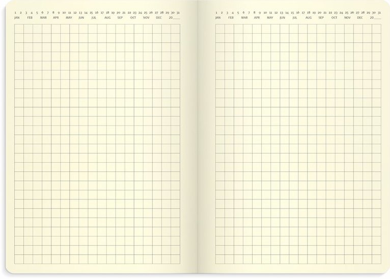Kalender 2025 Liten Veckokalender Forma Deluxe svart, Övrigt