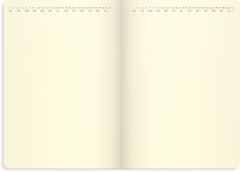 Kalender 2025 Liten Veckokalender Forma Deluxe svart, Övrigt