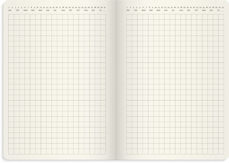 Kalender 2026 Liten Veckokalender Forma Deluxe svart, Övrigt