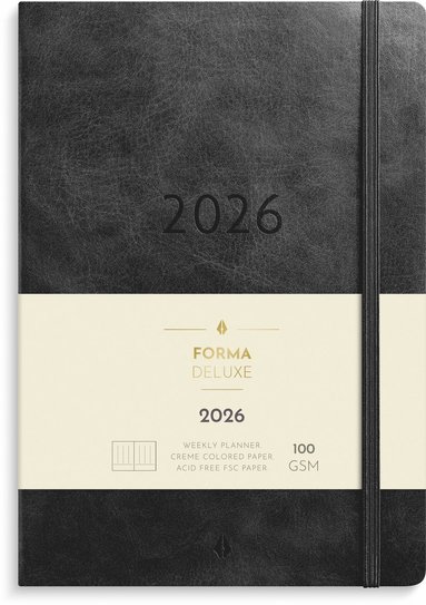 Kalender 2026 Agency Forma Deluxe svart 1