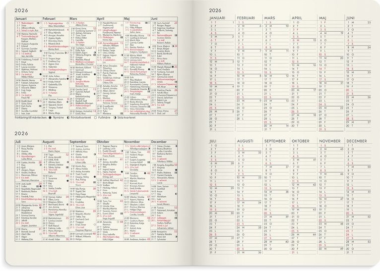 Kalender 2026 Agency Forma Deluxe svart, Övrigt