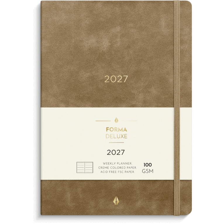 Kalender 2027 Senator A5 Forma Deluxe mocka brun, Övrigt