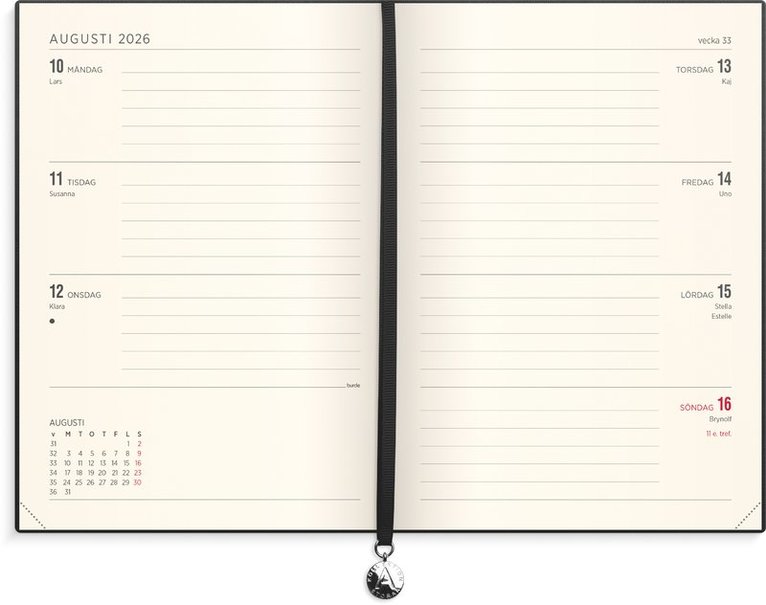 Kalender 2026 Senator A5 soft svart, Övrigt