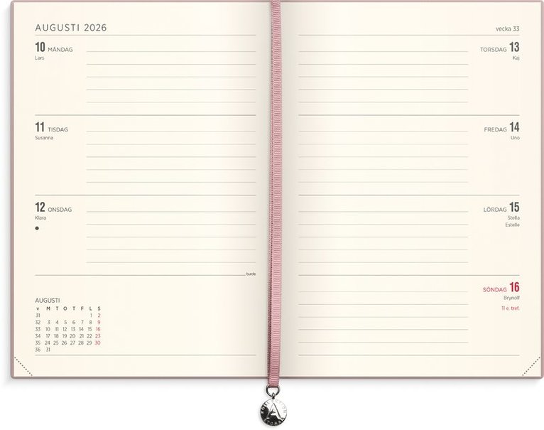 Kalender 2026 Senator A5 soft dusty pink, Övrigt