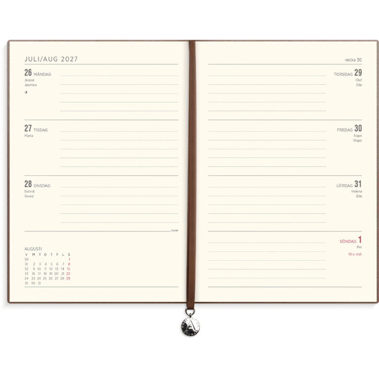 Kalender 2027 Senator A5 soft brun, Övrigt