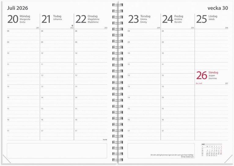 Kalender 2025-2026 Study A5 Star, Övrigt