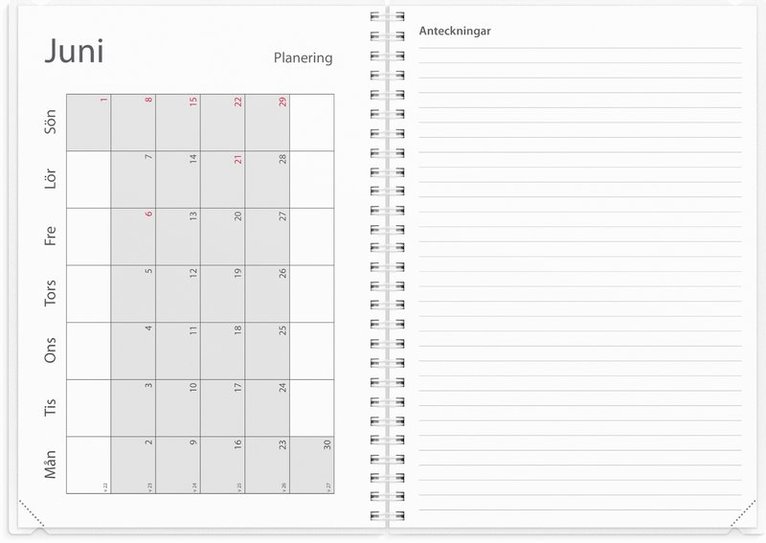 Kalender 2025-2026 Study A5 4i1, Övrigt