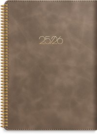 Kalender 2025-2026 Study A5 Twist mocca