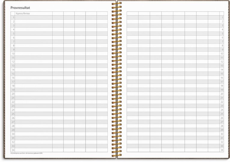 Kalender 2025-2026 Study A5 Twist mocca, Övrigt