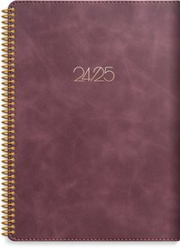 Kalender 2024-2025 Study A5 Twist burgundy