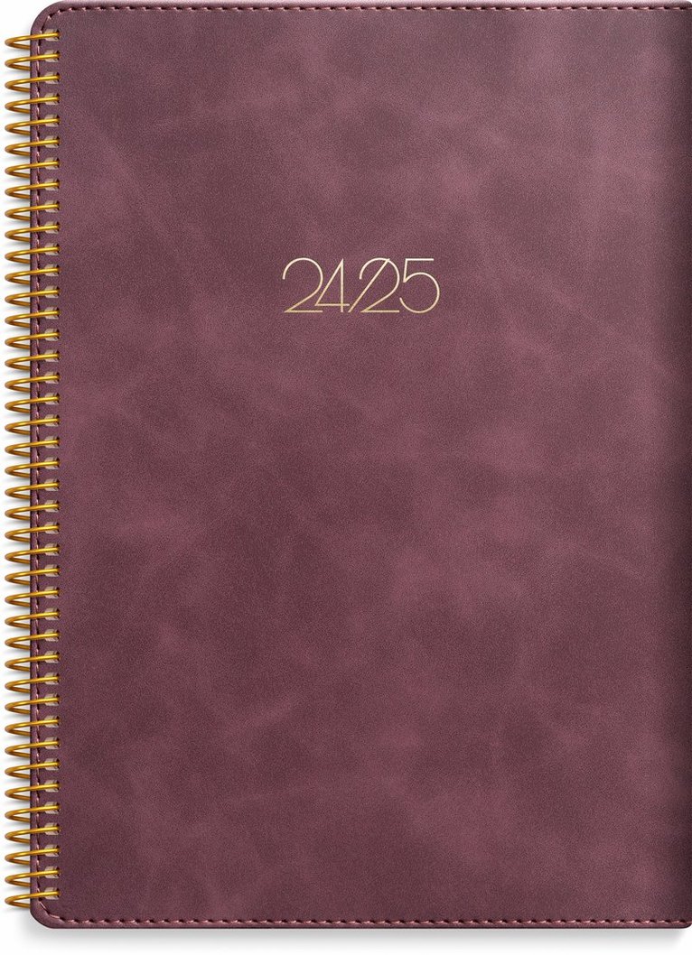 Kalender 2024-2025 Study A5 Twist burgundy 1
