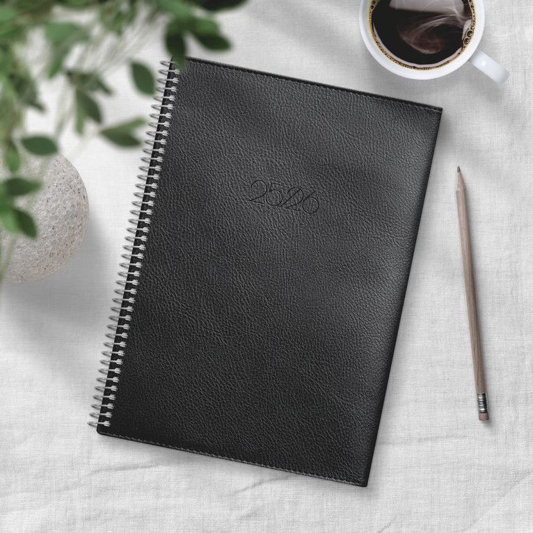 Kalender 2025-2026 Study A5 Twist svart, Övrigt