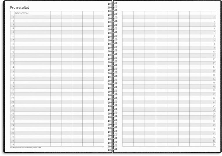 Kalender 2025-2026 Study A5 Twist svart, Övrigt