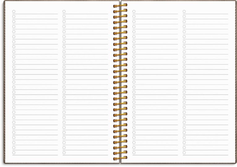 Kalender 2025-2026 Senator A6 Twist mocca, Övrigt