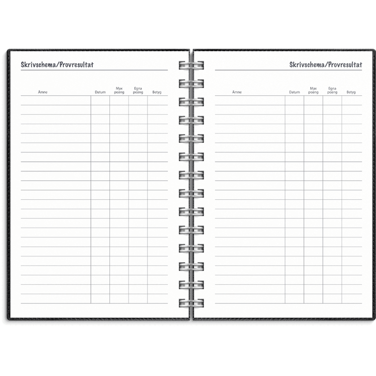 Kalender 2026-2027 Lilla Studieåret Twist svart, Övrigt