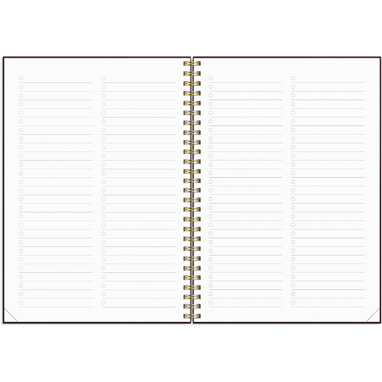 Kalender 2026-2027 Senator A5 textil vinröd, Övrigt