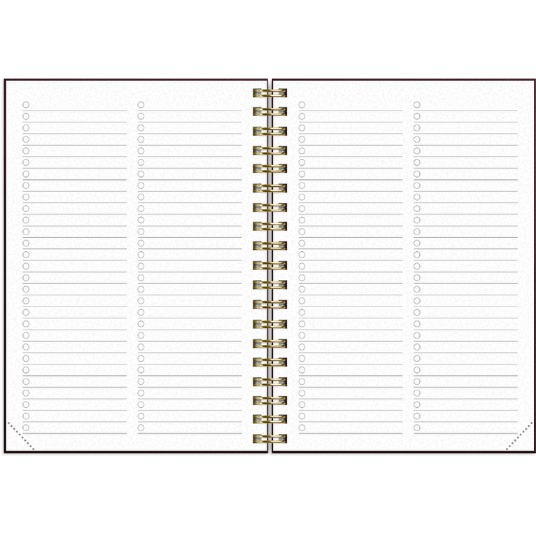 Kalender 2026-2027 Senator A6 textil vinröd, Övrigt