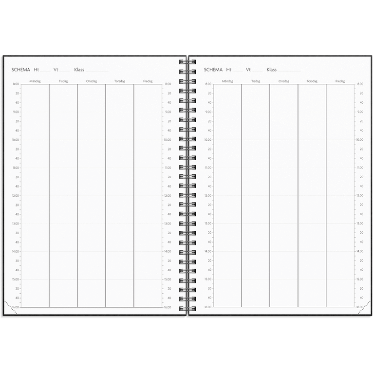 Kalender 2026-2027 Study A5 textil svart, Övrigt